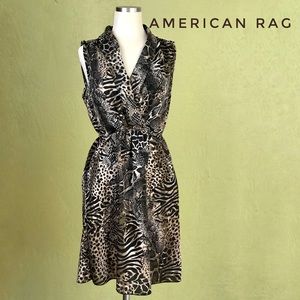 NWT AMERICAN RAG Animal Print Mini Dress Medium